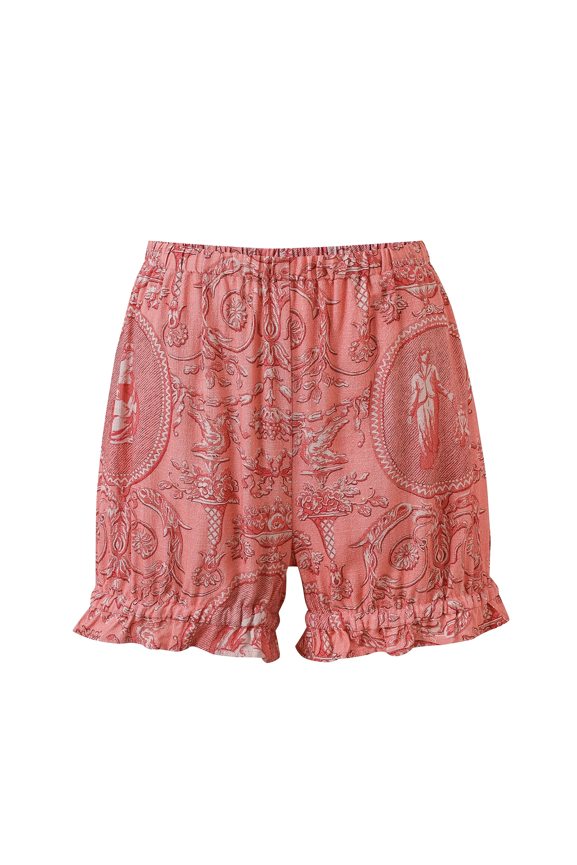 Soft Linen Bloomers "Women" Pink Toile sold by Fashion Brand Company product image thumbnail 2