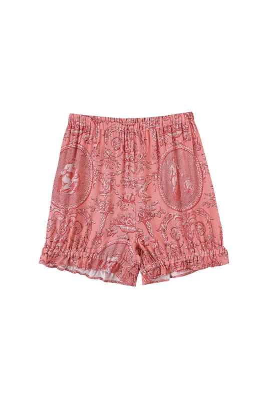 Soft Linen Bloomers "Women" Pink Toile made by Fashion Brand Company