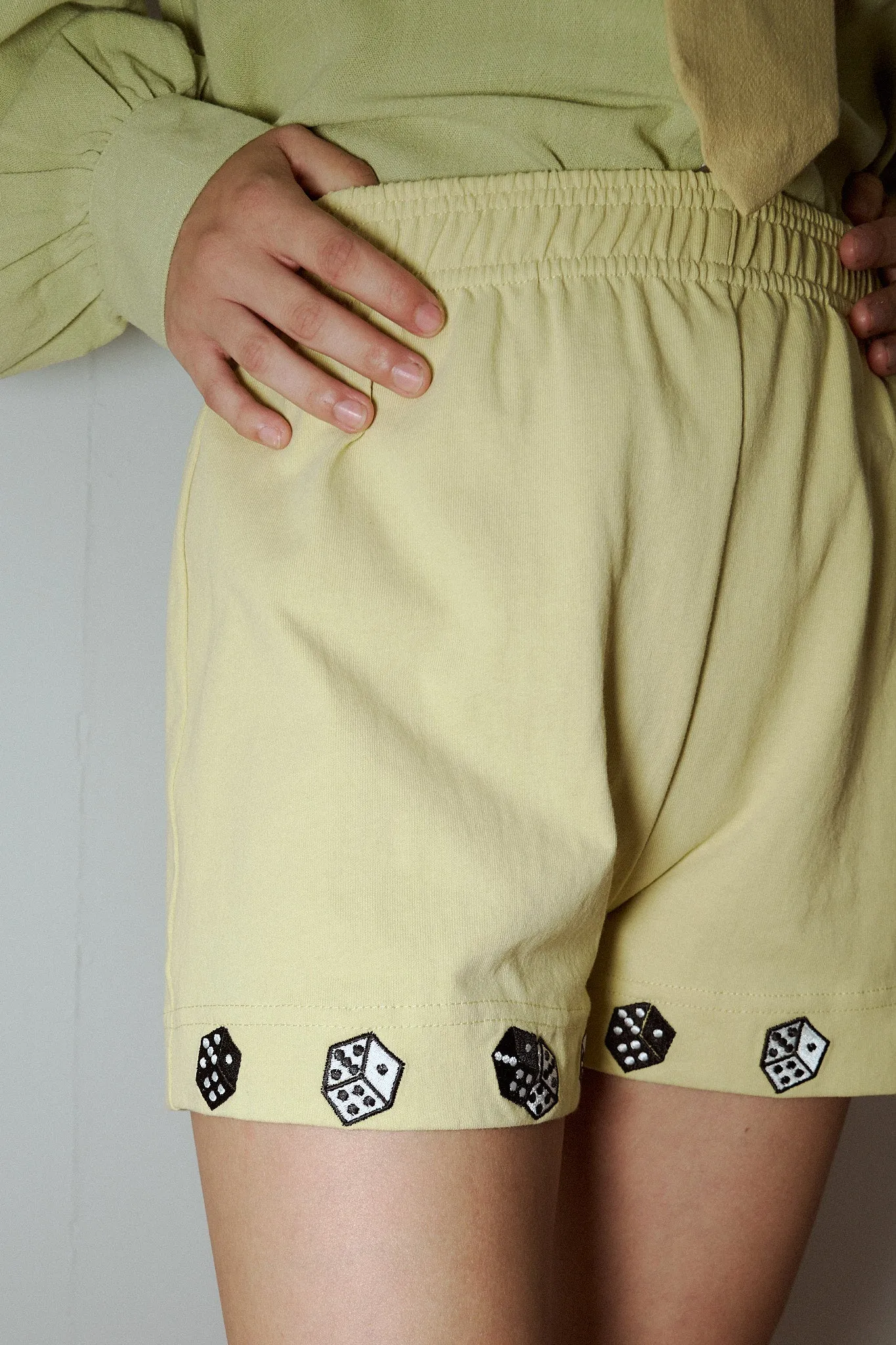Dice Cotton Shorts Yellow sold by Fashion Brand Company product image thumbnail 2
