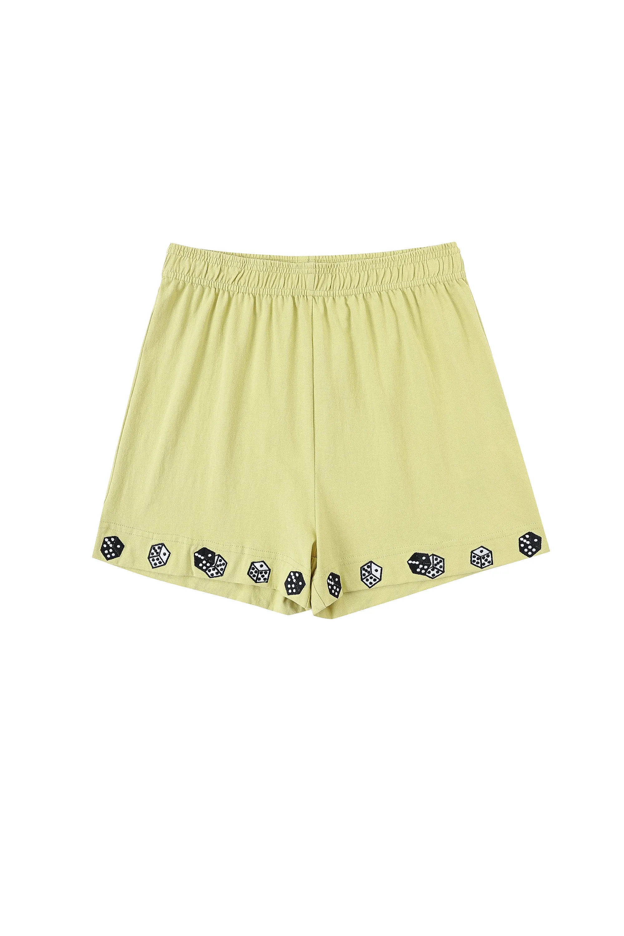 Dice Cotton Shorts Yellow sold by Fashion Brand Company product image thumbnail 3