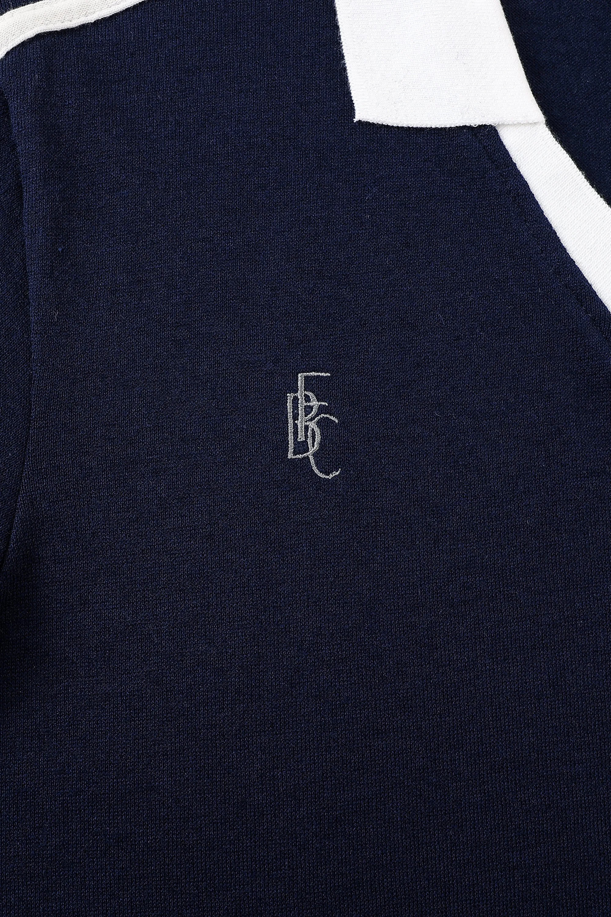 Unisex Wool Blend Varsity Polo Navy sold by Fashion Brand Company product image thumbnail 5