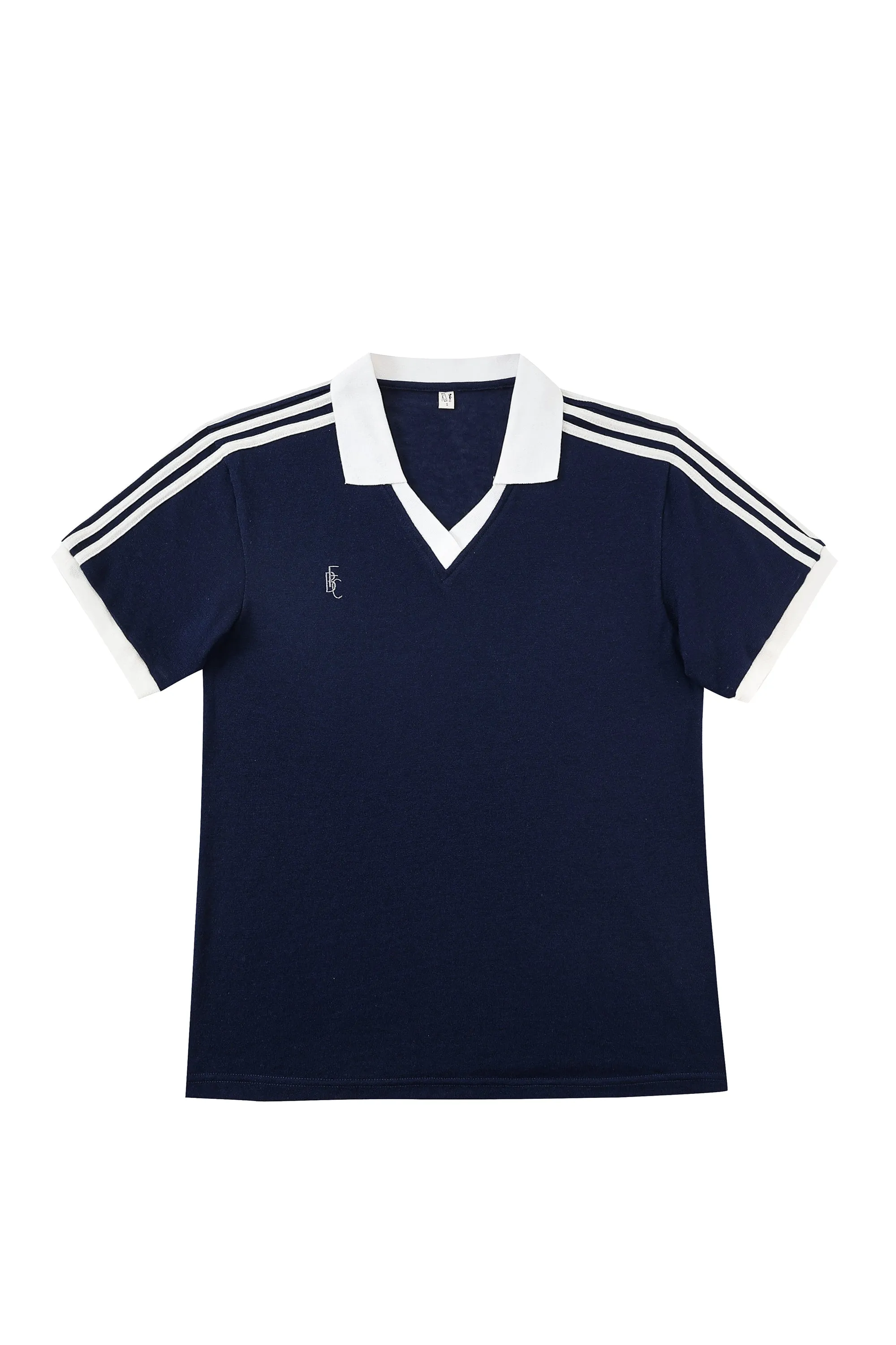 Unisex Wool Blend Varsity Polo Navy sold by Fashion Brand Company