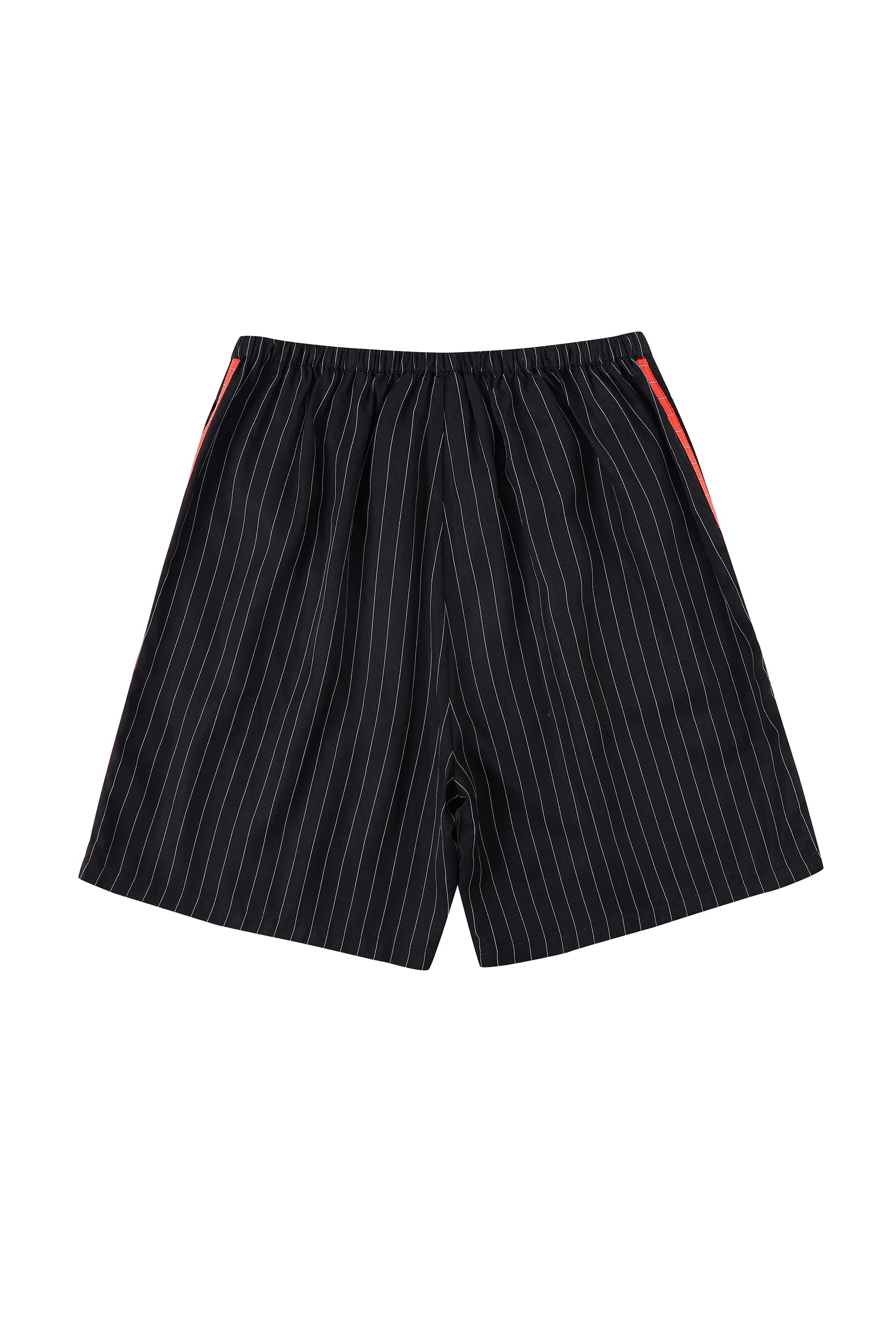 Unisex Sporty Tencel Stripe Easy Shorts Black/Red sold by Fashion Brand Company product image thumbnail 3