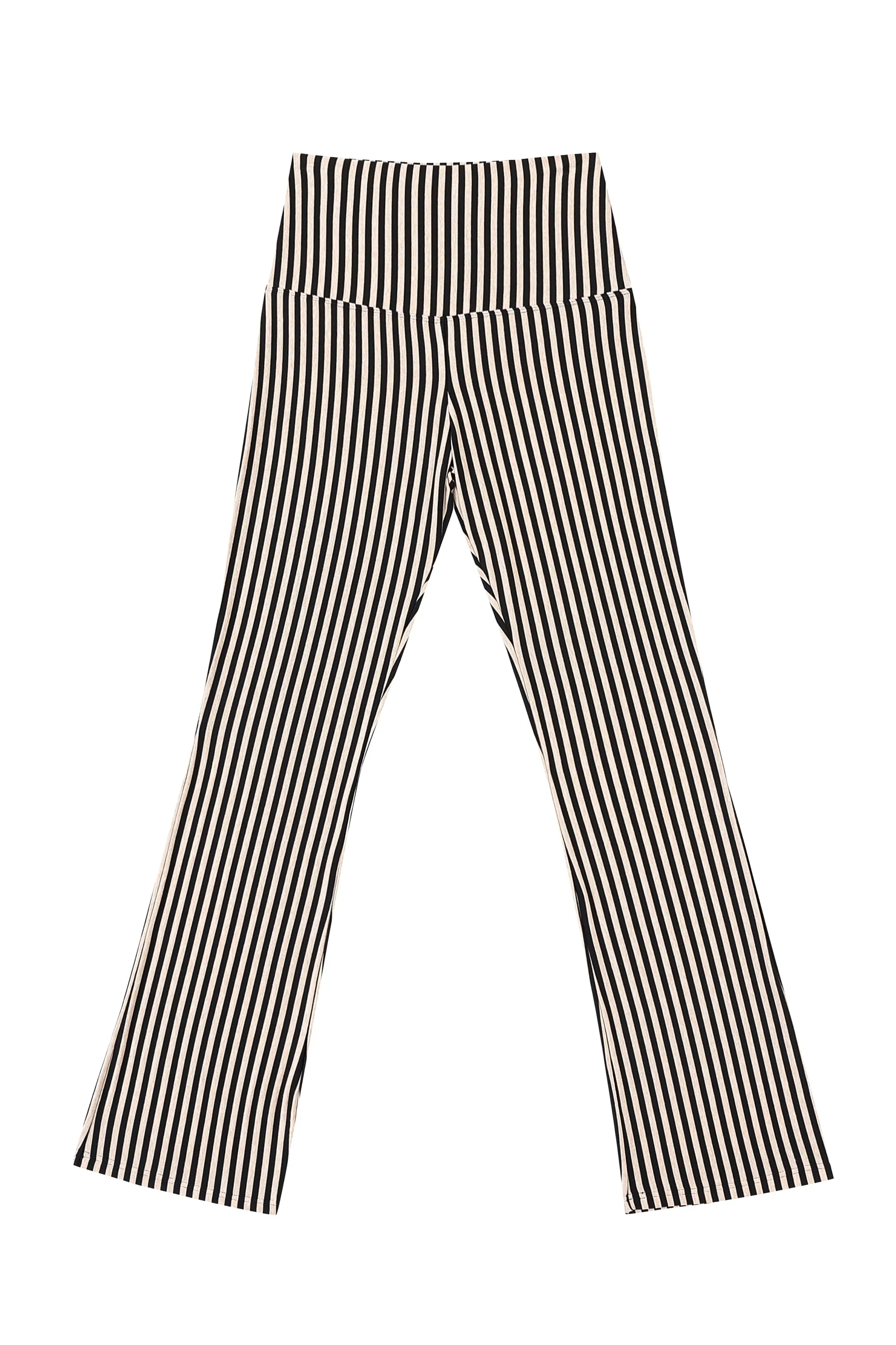 4 left - Striped Tencel Wool Foldover Lounge Pants Cream sold by Fashion Brand Company