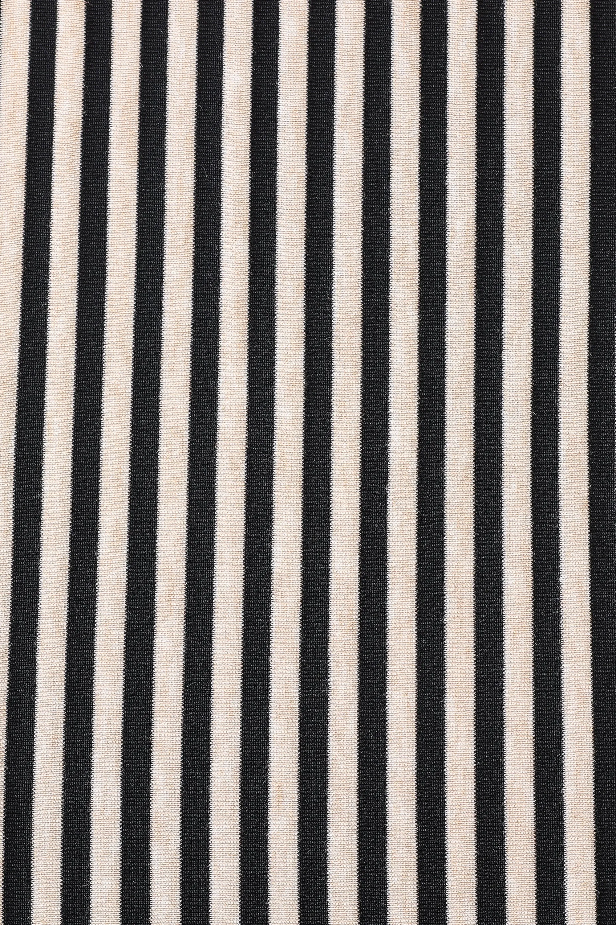 4 left - Striped Tencel Wool Foldover Lounge Pants Cream sold by Fashion Brand Company product image thumbnail 3