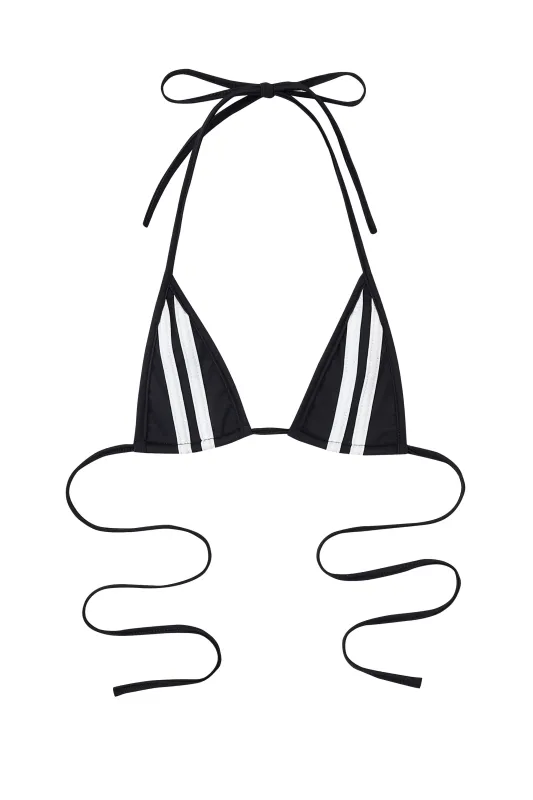 Skimpy Triangle Bikini Top Sporty Black made by Fashion Brand Company