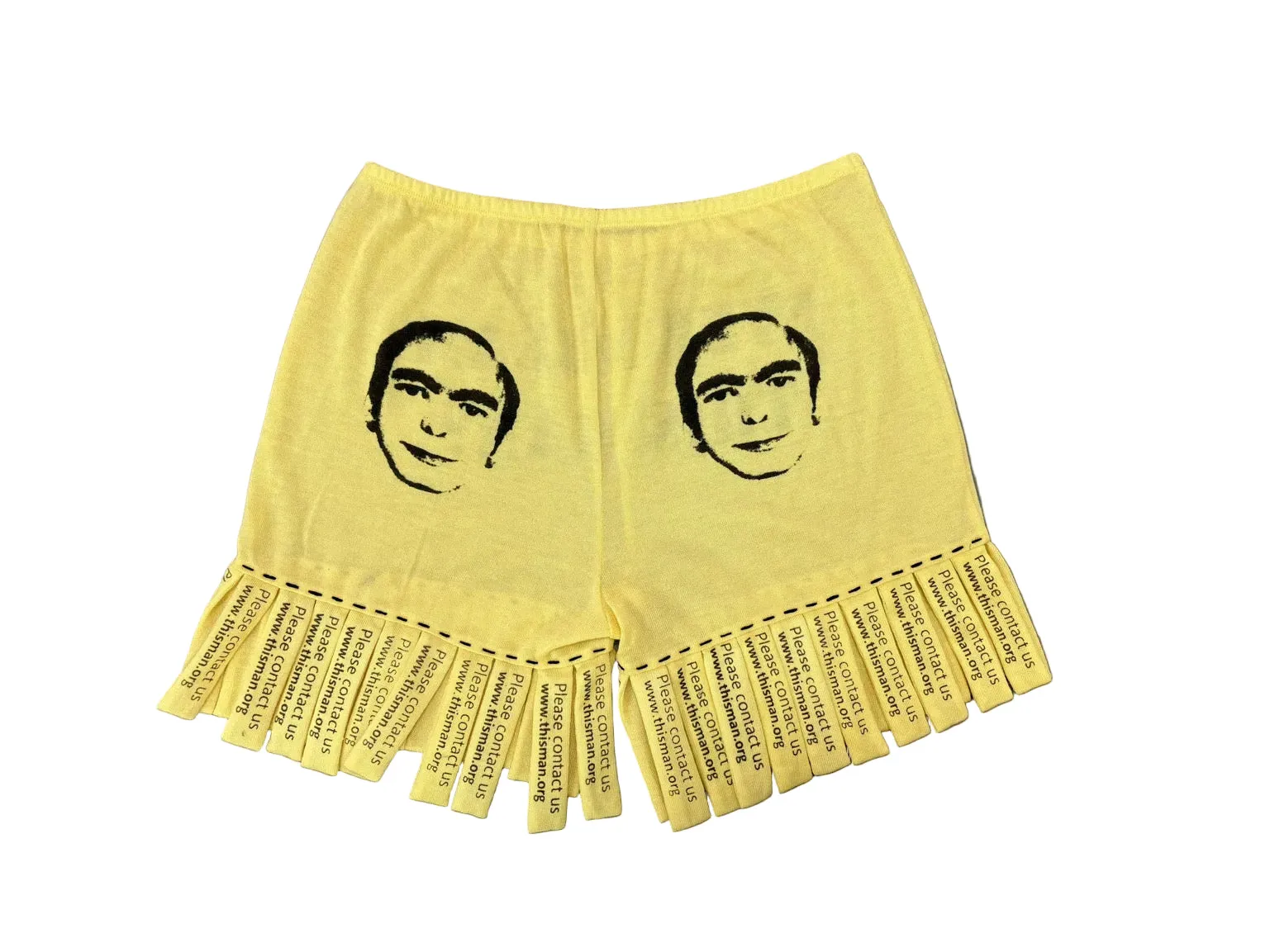 SAMPLE #325 - S Ever Dream This Man? Wool Blend Flyer Shorts - Yellow sold by Fashion Brand Company product image thumbnail 2