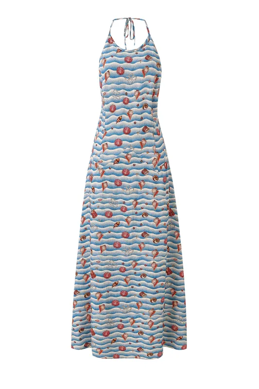 Resort Maxi Dress Soft Linen Trash Ocean made by Fashion Brand Company