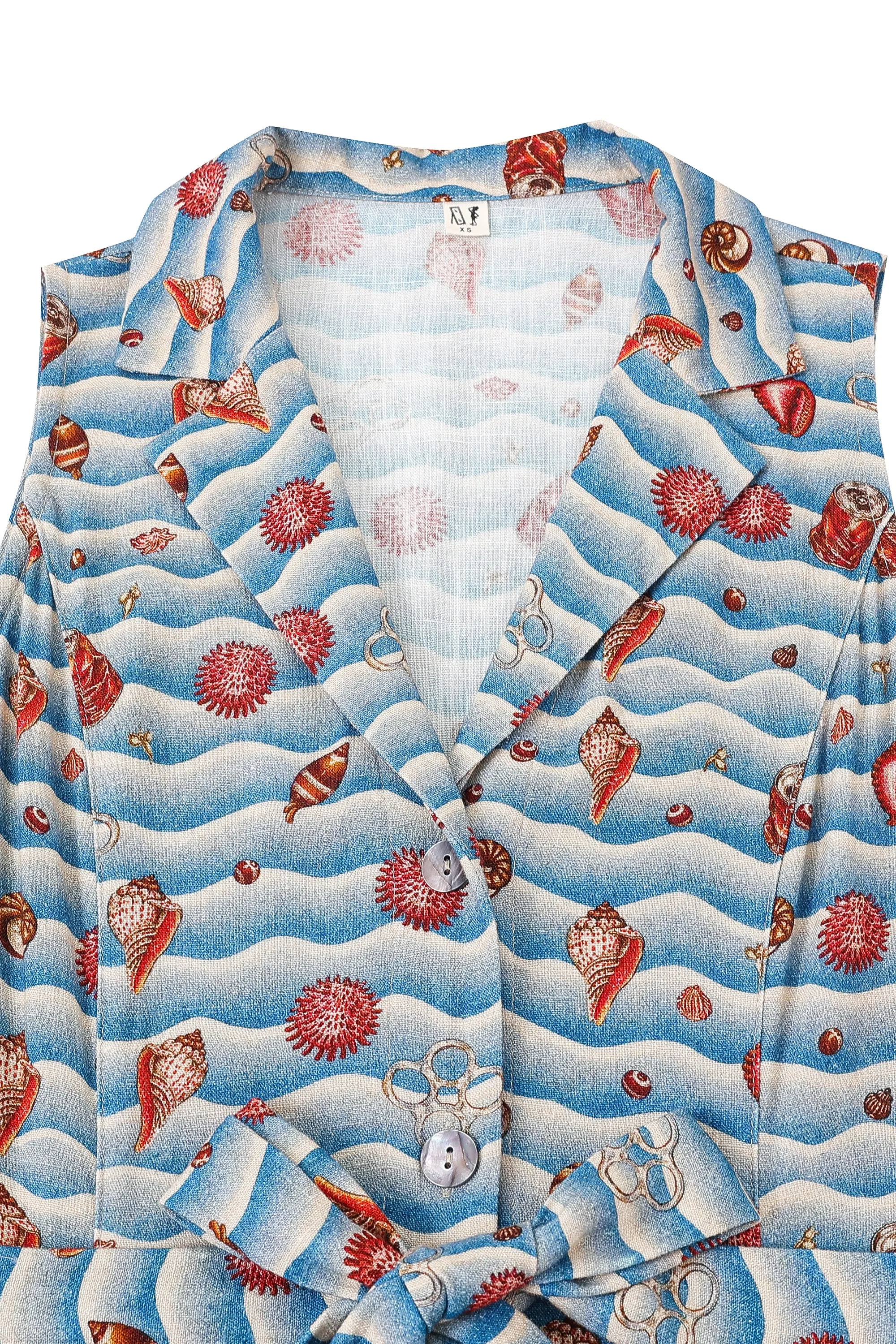 PREORDER: Ms. Honey Soft Linen Maxi Dress Trash Ocean sold by Fashion Brand Company product image thumbnail 4