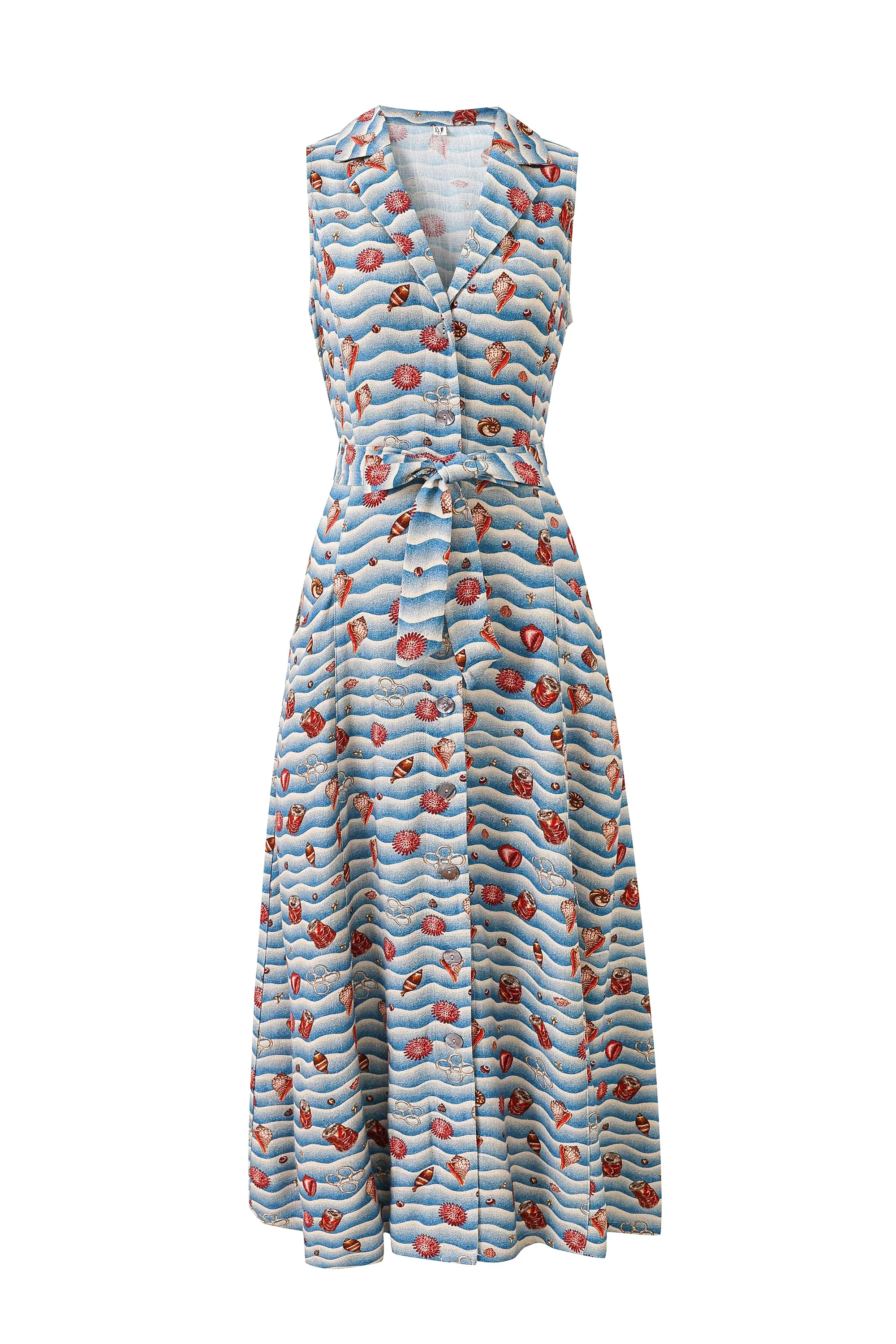 PREORDER: Ms. Honey Soft Linen Maxi Dress Trash Ocean sold by Fashion Brand Company