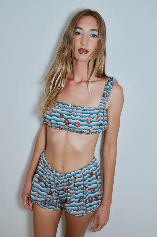 Bra & Bloomers Soft Linen Playsuit Set Trash Ocean made by Fashion Brand Company