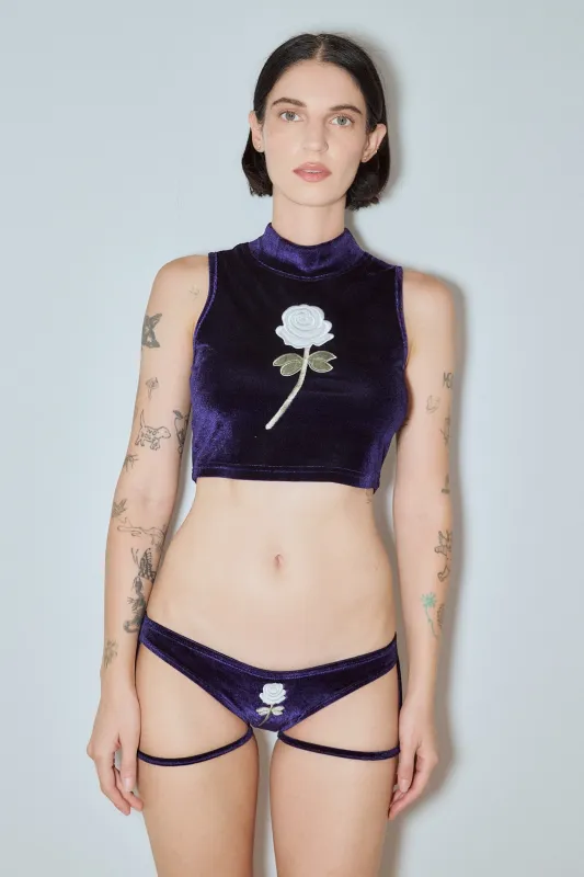 Diana Bear Velvet Rose Low Rise Garter Briefs made by Fashion Brand Company