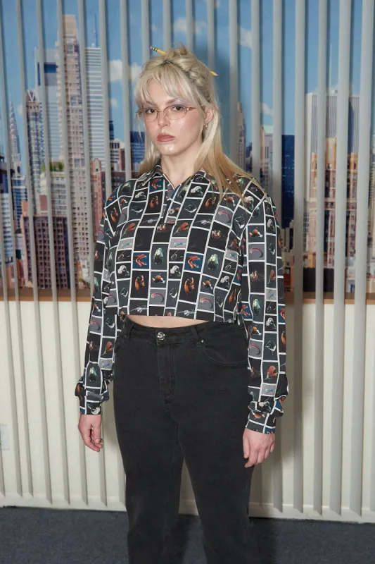 Cute Fish Crop Polo made by Fashion Brand Company