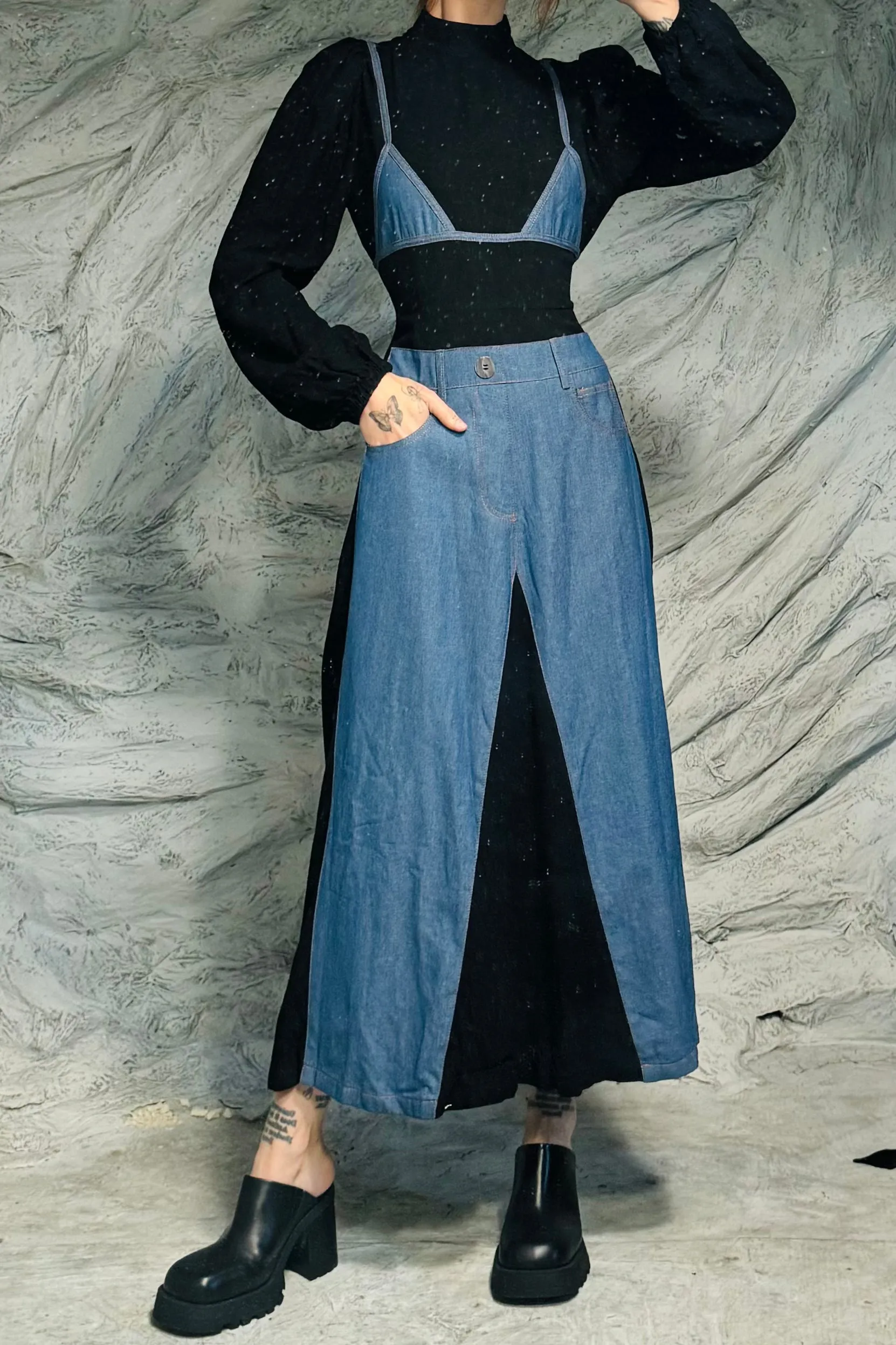 SAMPLE #87 - S Jean Bikini Maxi Dress sold by Fashion Brand Company