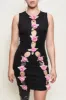 11 Hole Punch Rose Tencel Rib Mini Dress sold by Fashion Brand Company