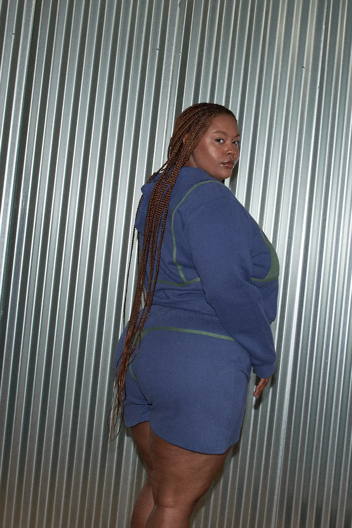 1 left- Bikini Bod Shorts Green/Blue sold by Fashion Brand Company product image thumbnail 4