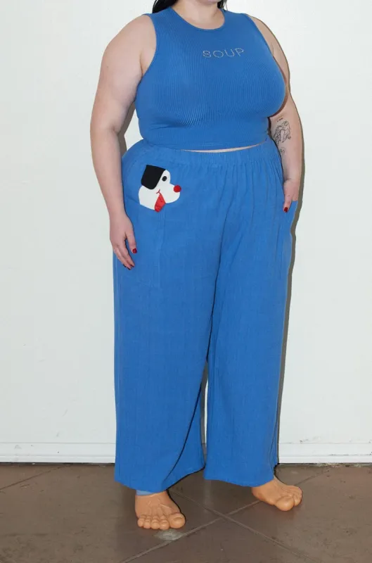 Pocket Puppy Linen Pants made by Fashion Brand Company