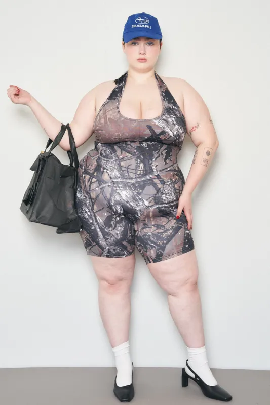 Forest Camo Yoga Romper sold by Fashion Brand Company