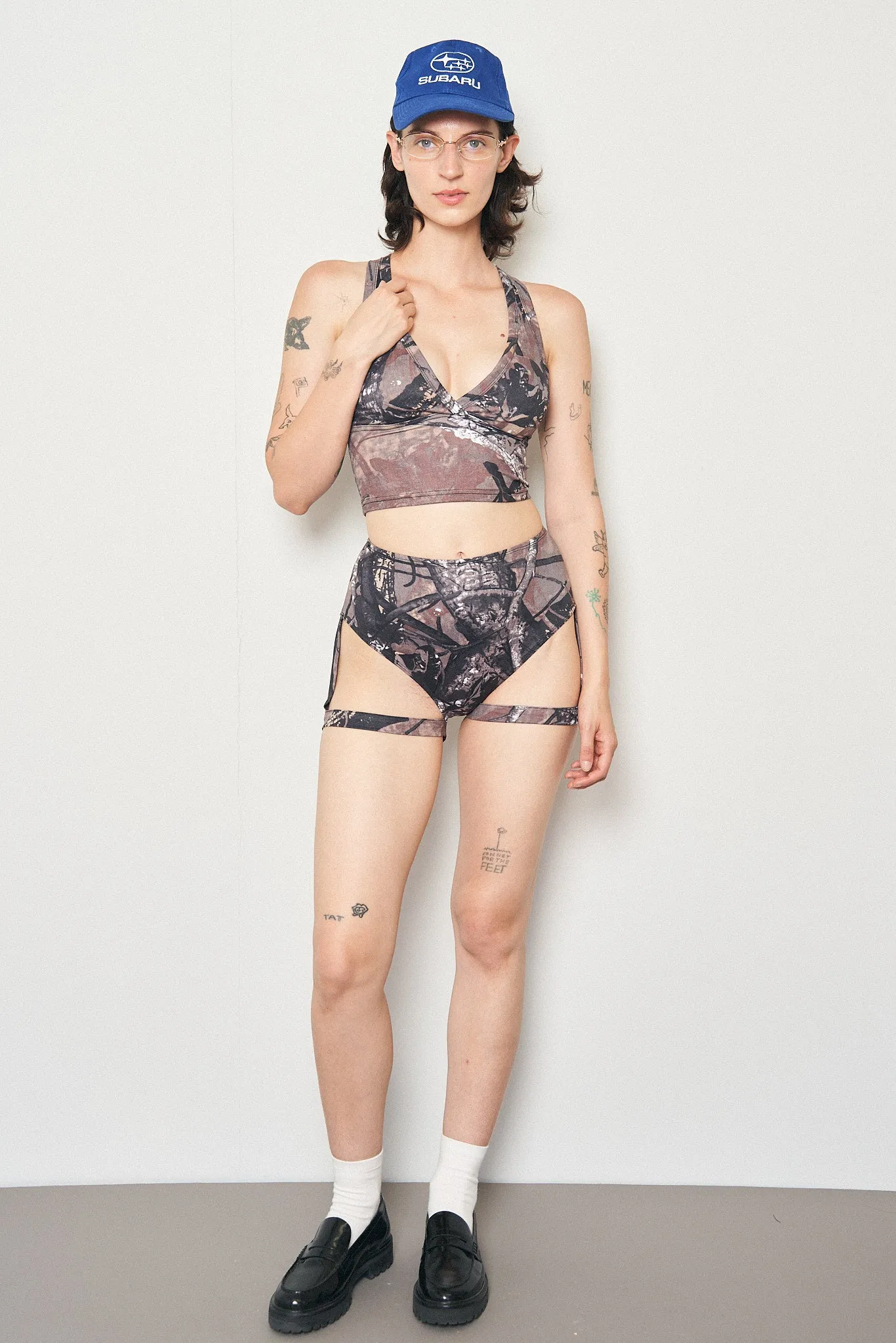 1 left - Forest Camo High Waist Garter Bikini Bottom sold by Fashion Brand Company product image thumbnail 2