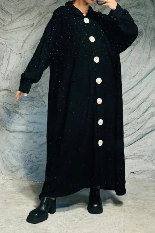 SAMPLE #107 - S-2X Oversized Linen Shirt Dress made by Fashion Brand Company