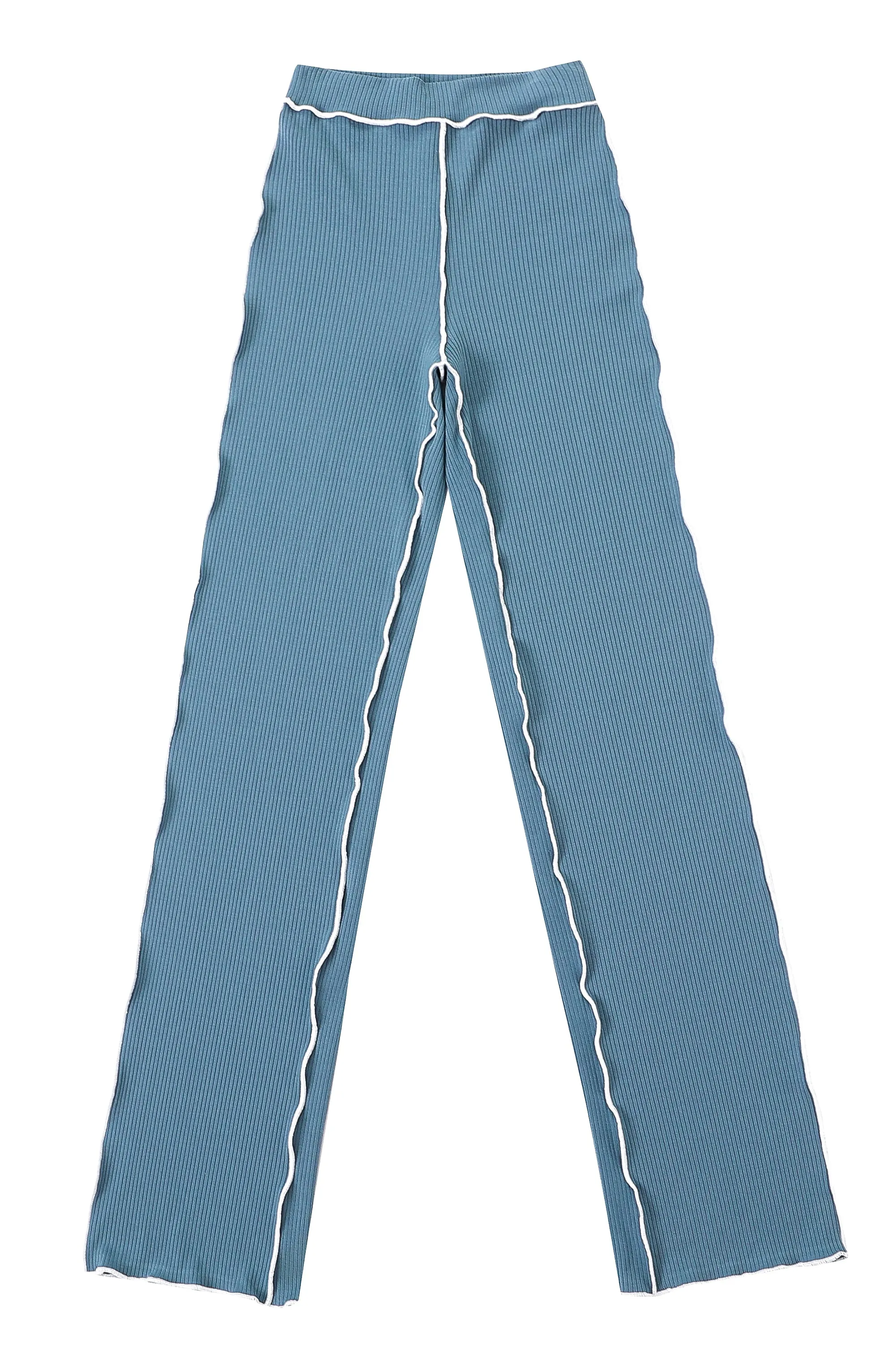 Tencel Rib Lounge Pants Dusty Dolphin sold by Fashion Brand Company product image thumbnail 2