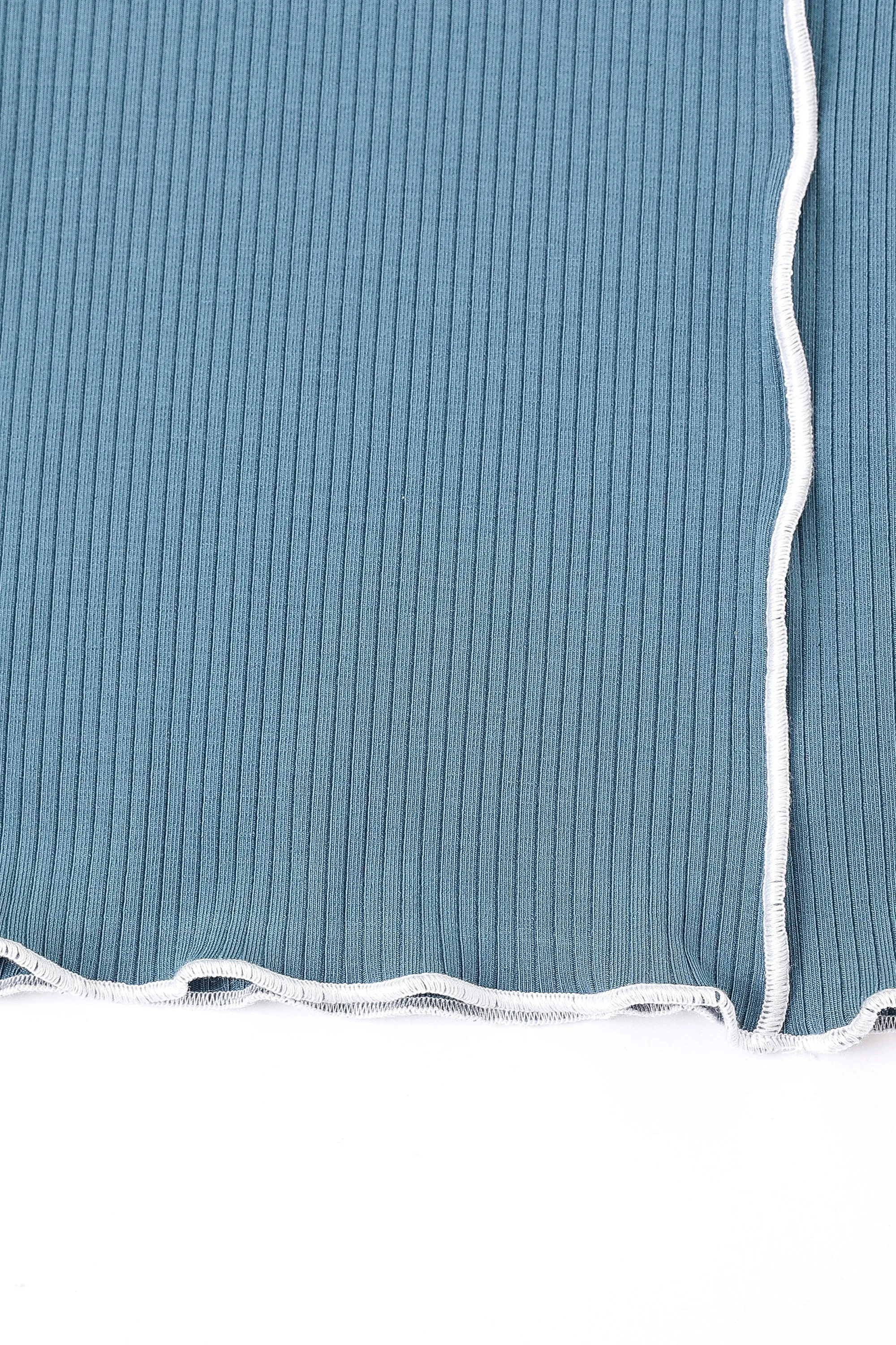 Tencel Rib Lounge Pants Dusty Dolphin sold by Fashion Brand Company product image thumbnail 3