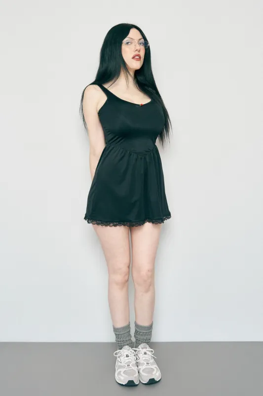 Black Slip Mini Dress made by Fashion Brand Company