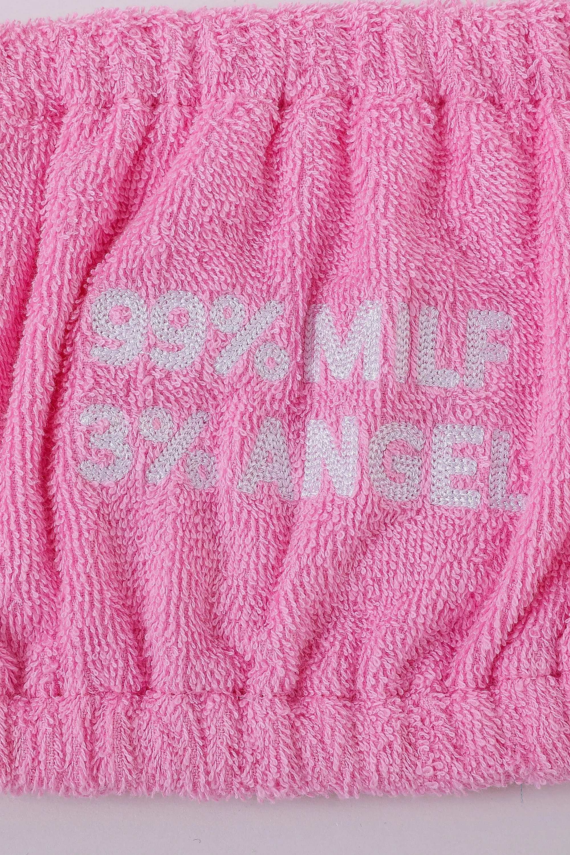 99% MILF Terry Tube Top Pink sold by Fashion Brand Company product image thumbnail 5