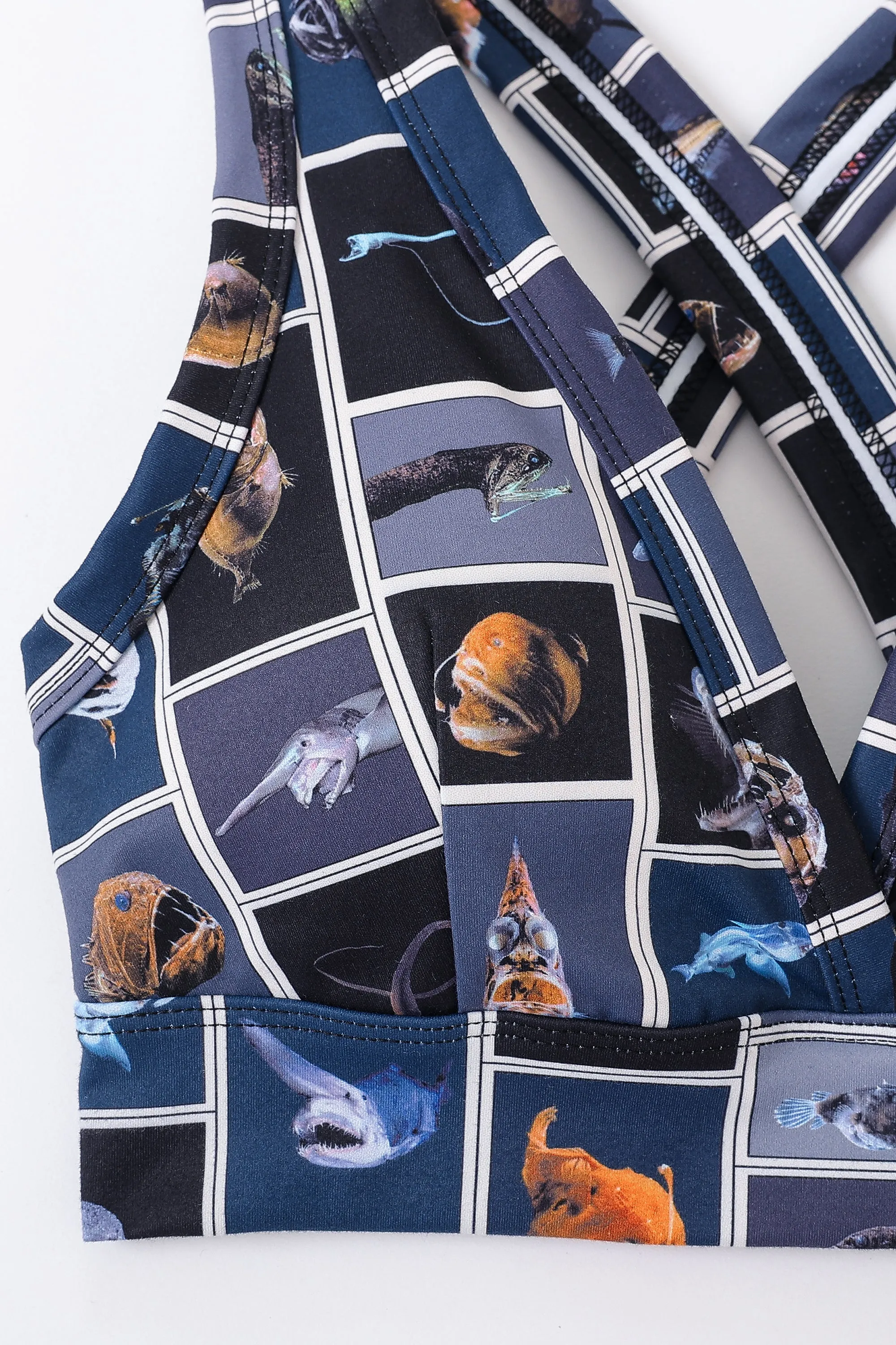 Cuter Fish Crossback Yoga/Swim Bra sold by Fashion Brand Company product image thumbnail 4