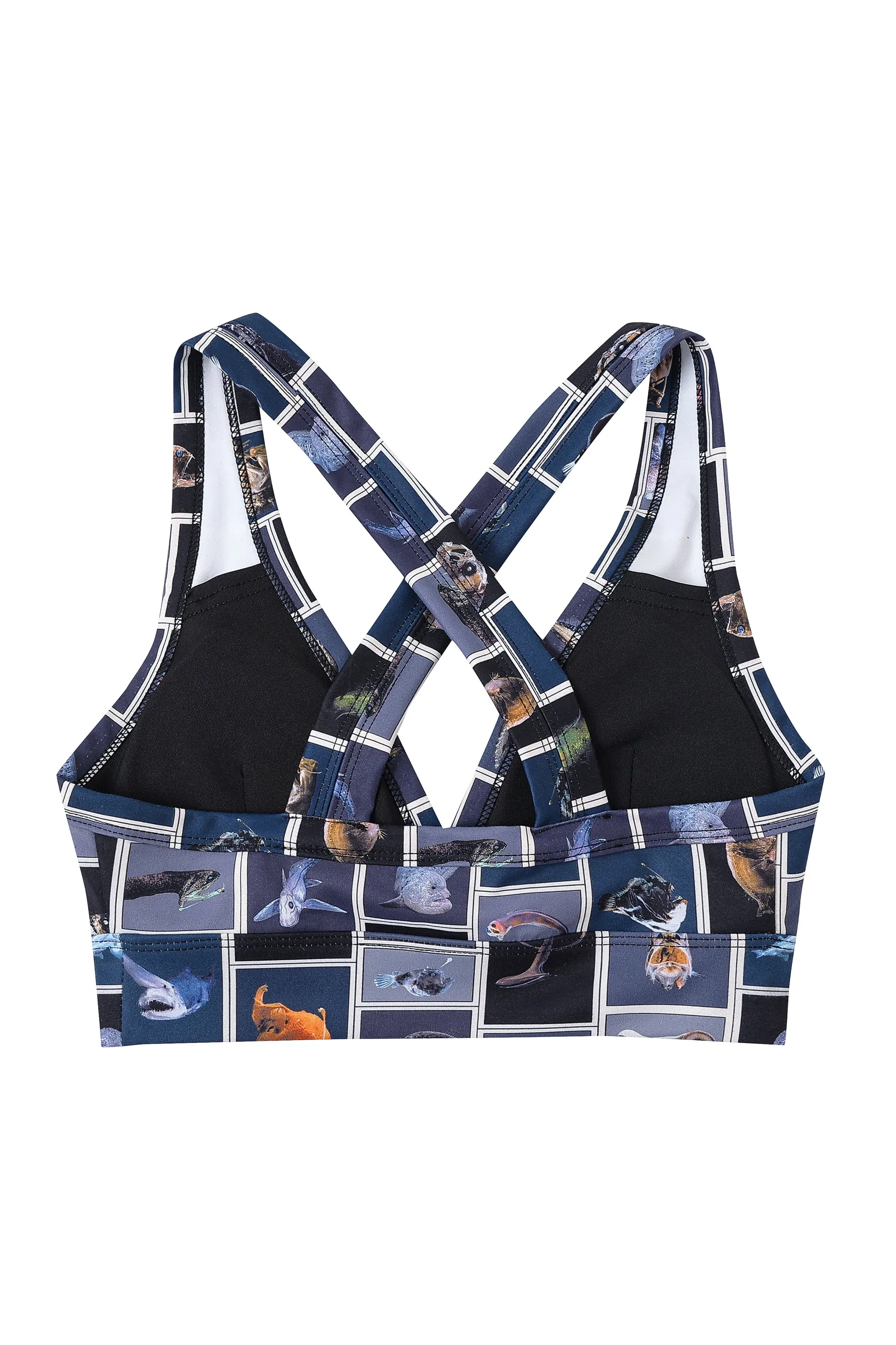 Cuter Fish Crossback Yoga/Swim Bra sold by Fashion Brand Company product image thumbnail 3