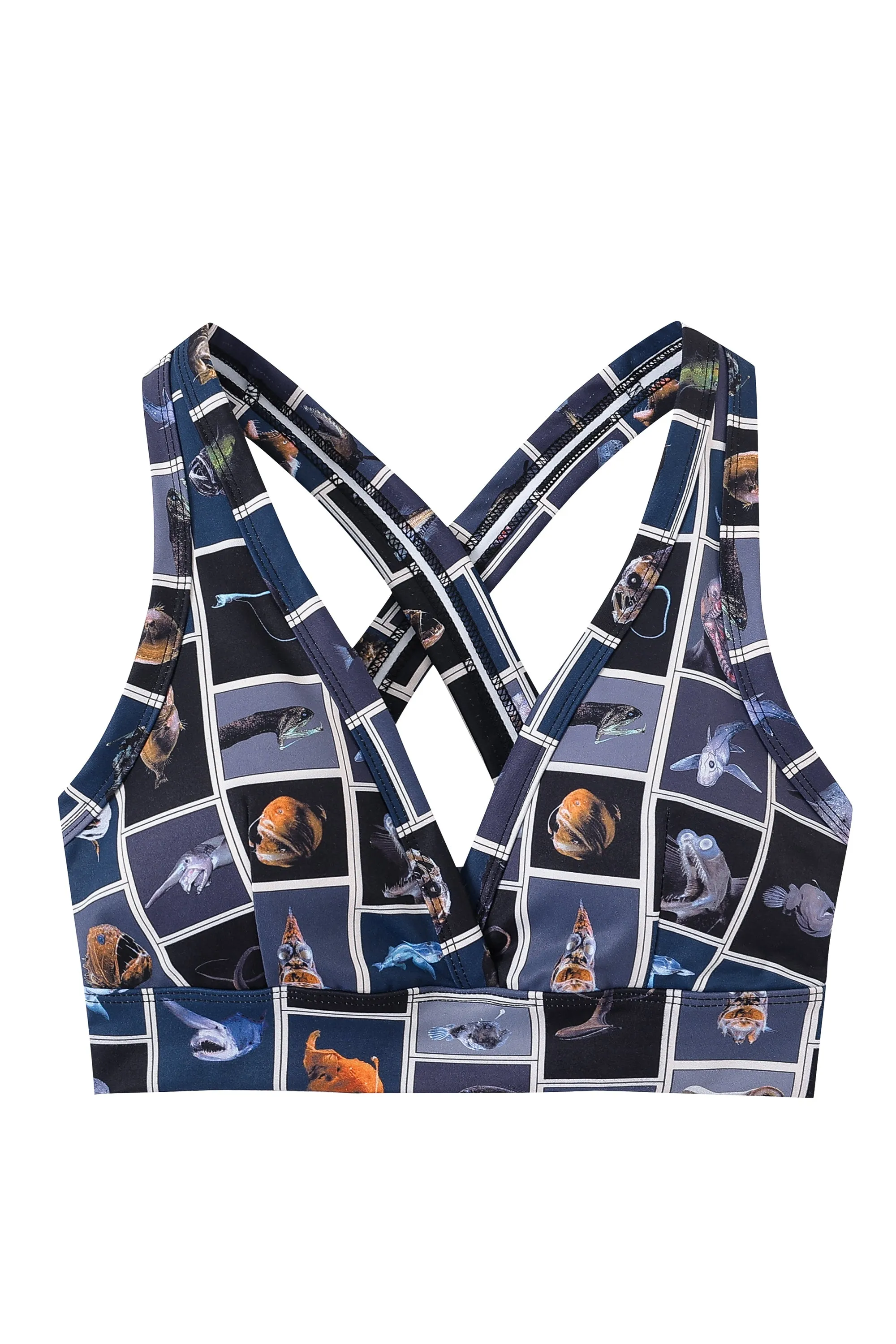 Cuter Fish Crossback Yoga/Swim Bra sold by Fashion Brand Company product image thumbnail 2