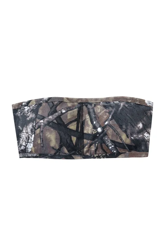 Forest Camo Strapless Swim/Yoga Tube Top sold by Fashion Brand Company