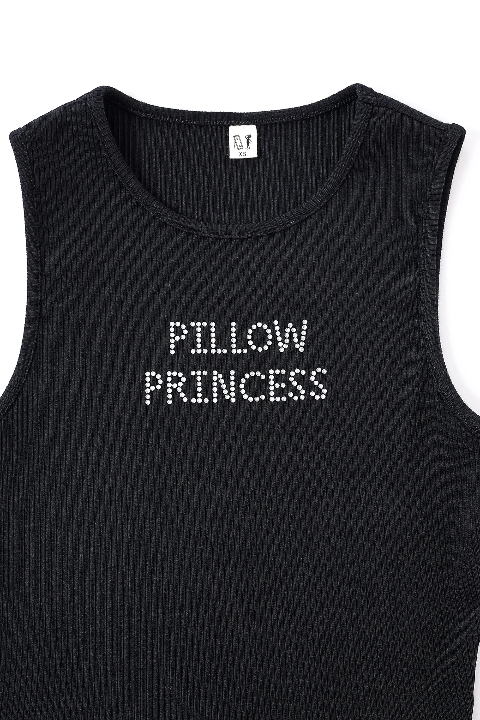 PILLOW PRINCESS Tencel Rib Crop Tank sold by Fashion Brand Company product image thumbnail 3