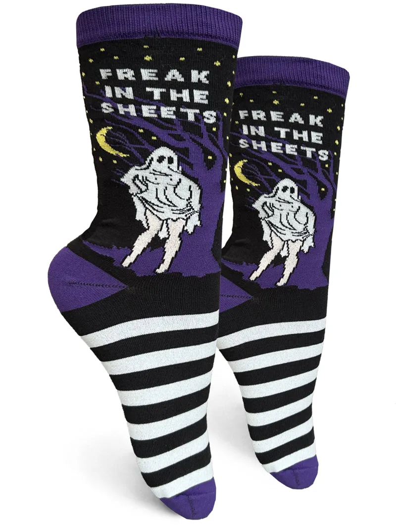 Freak In The Sheets Womens Crew Socks sold by Forest Ink