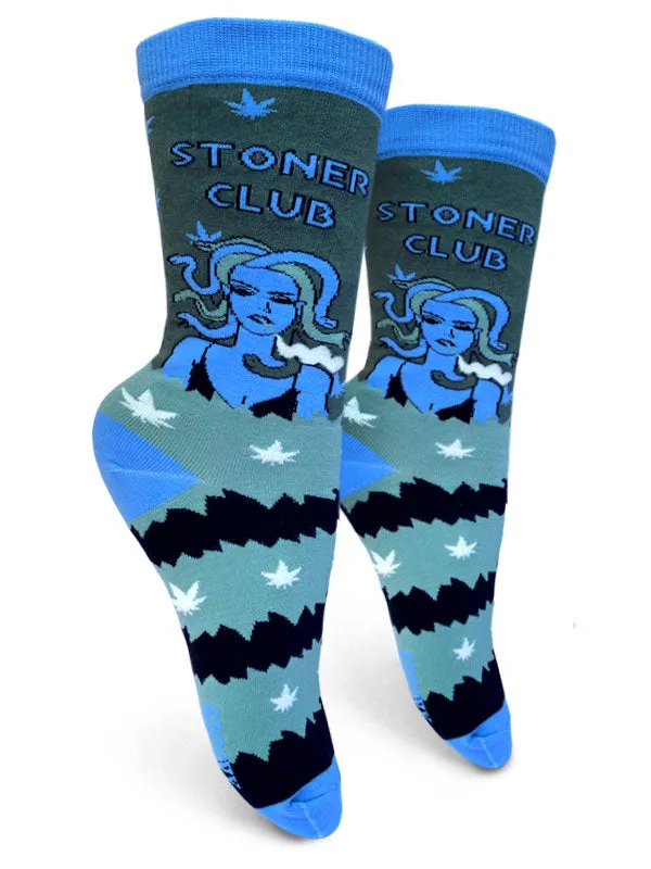 Stoner Club Womens Crew Socks sold by Forest Ink