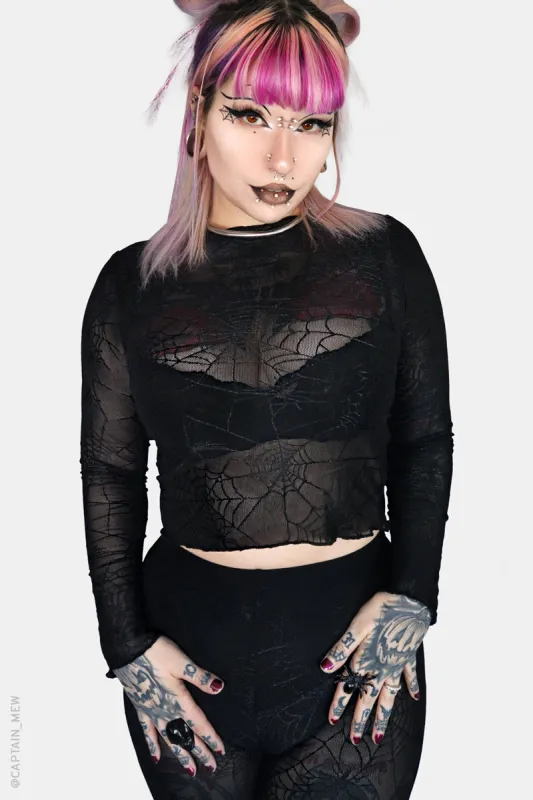 Spinnerette Long Sleeve Top sold by Forest Ink