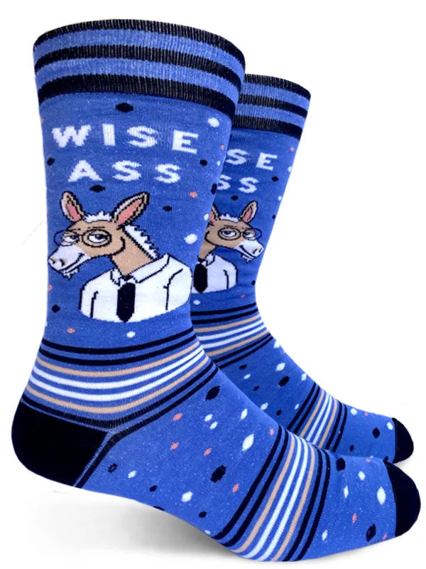 Wise Ass Mens Crew Socks sold by Forest Ink