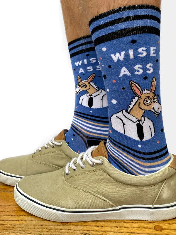 Wise Ass Mens Crew Socks sold by Forest Ink product image thumbnail 2