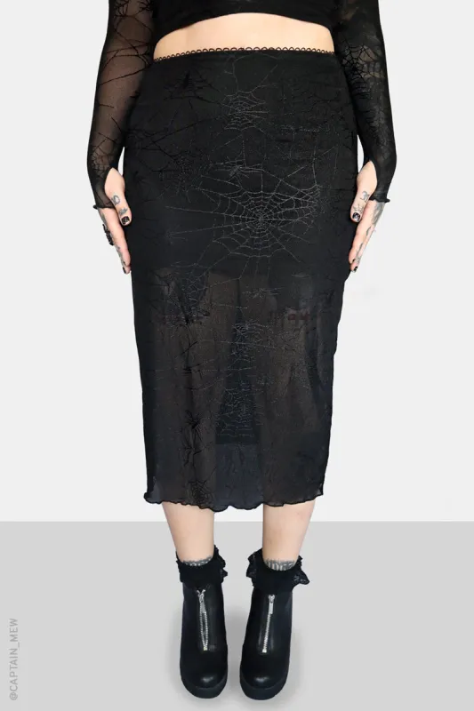 Spinnerette Midi Skirt sold by Forest Ink