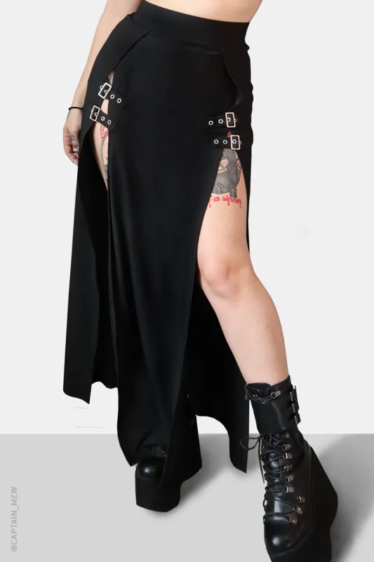 M-line Buckle Skirt made by Forest Ink