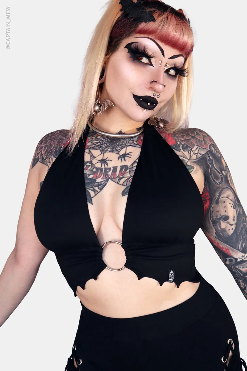 Draculas Daughter O-Ring Halter Top sold by Forest Ink