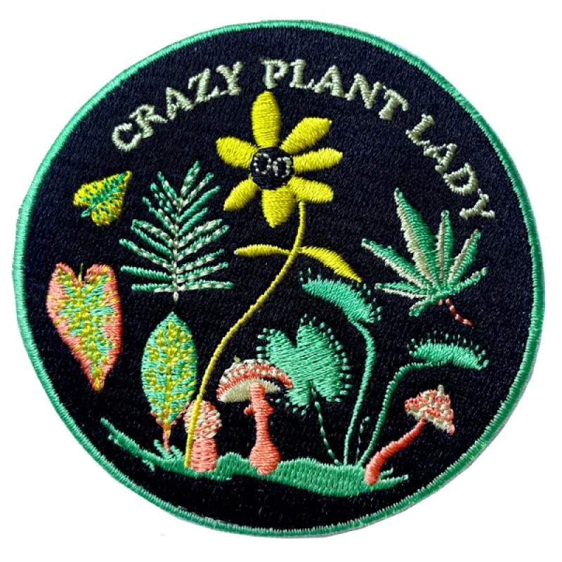 Crazy Plant Lady Patch sold by Forest Ink