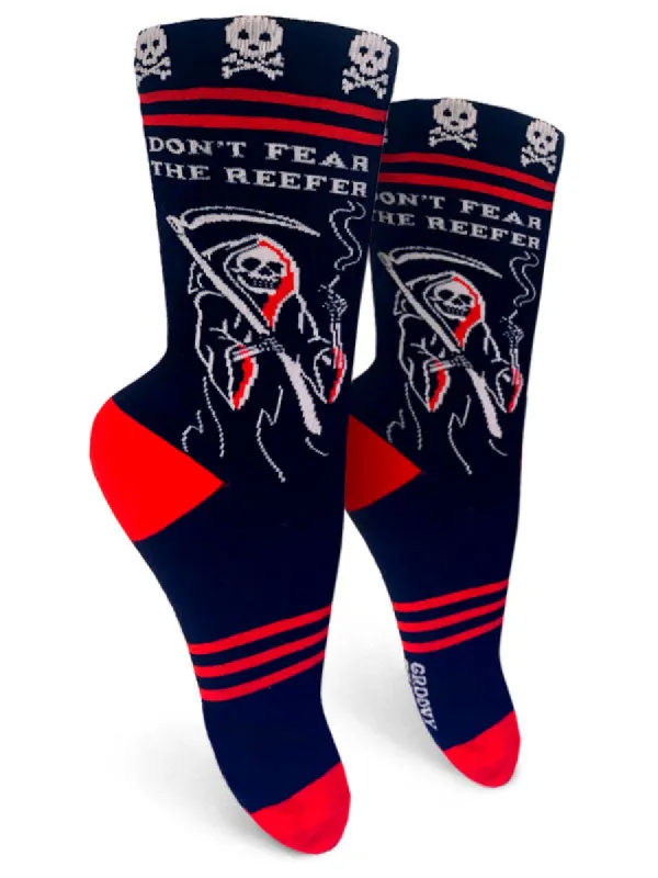 Don't Fear The Reefer Womens Crew Socks sold by Forest Ink