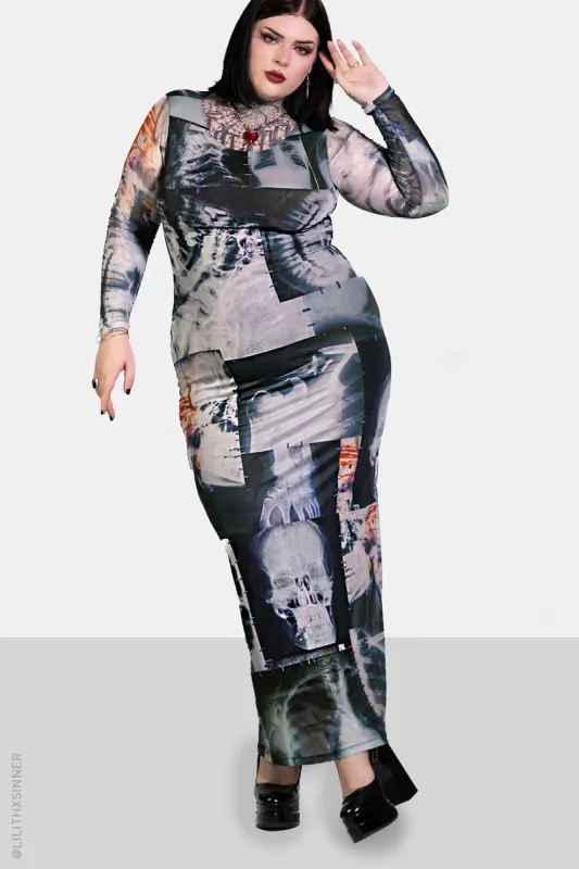 Skeletal Maxi Dress sold by Forest Ink