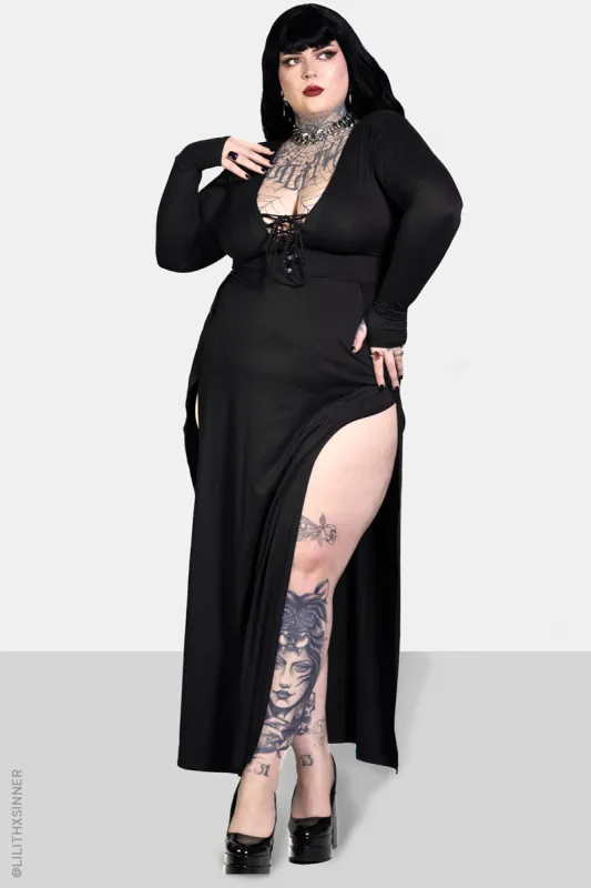 Morticia Maxi Dress sold by Forest Ink