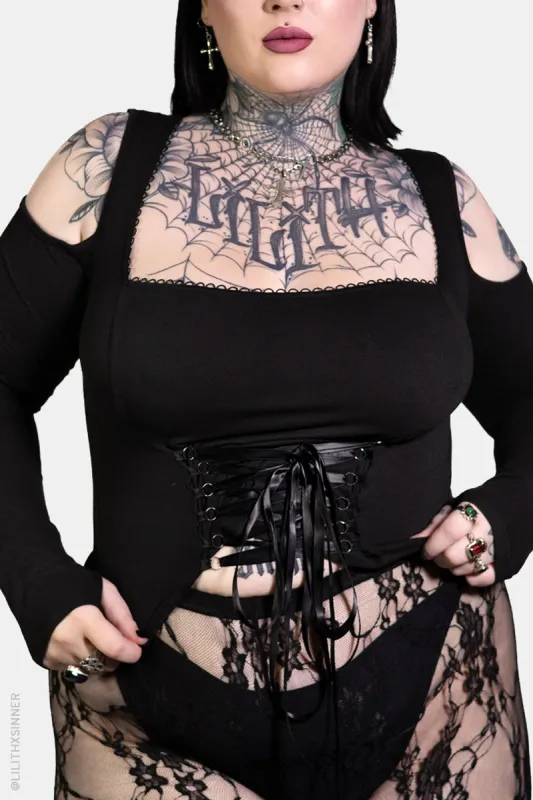 Minerva Cold Shoulder Top sold by Forest Ink