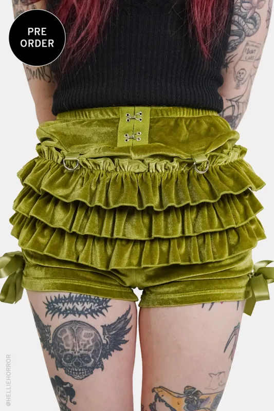 (Pre-Order) Flora Velvet Rosemary Bloomers sold by Forest Ink