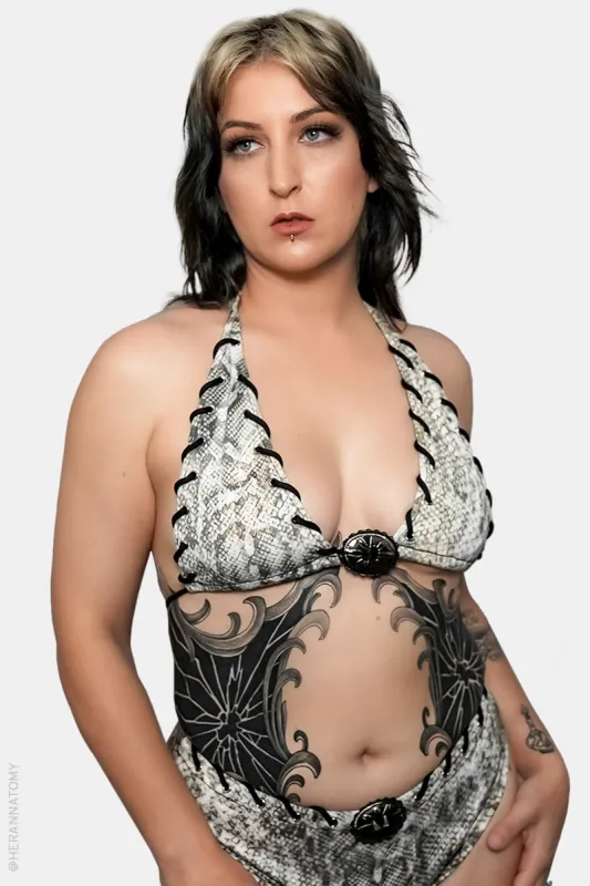 Snake Oil Bikini Top sold by Forest Ink