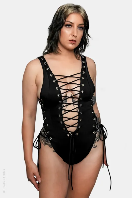 Tombstone One Piece Swimsuit sold by Forest Ink