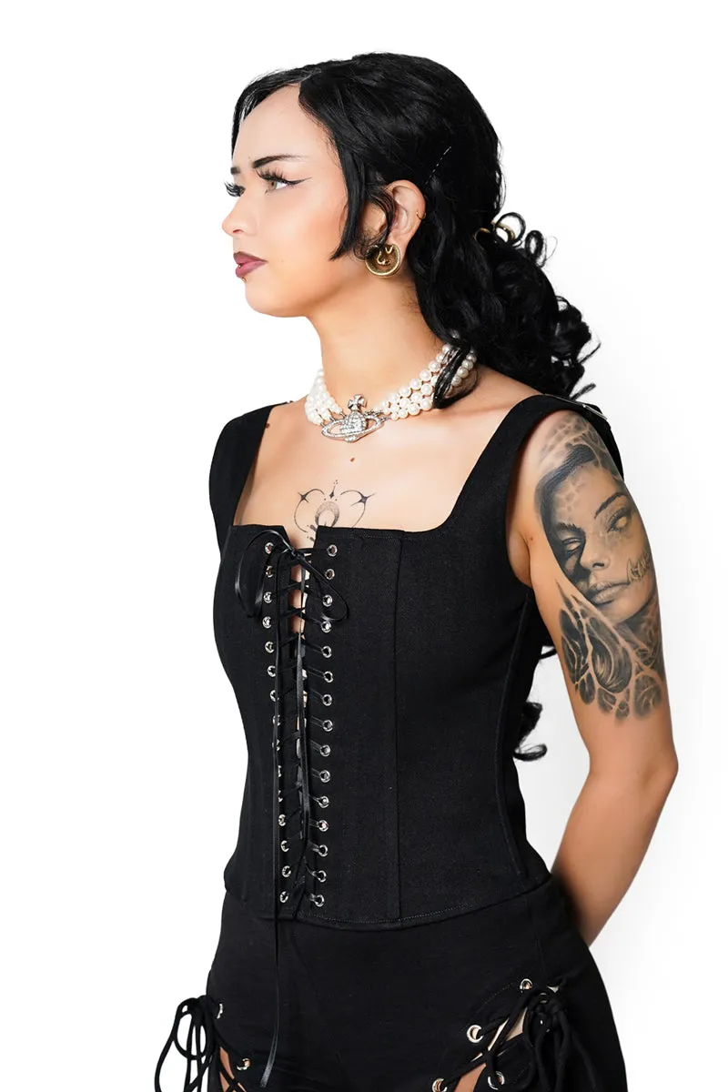 Black Dolly Corset sold by Forest Ink product image thumbnail 4